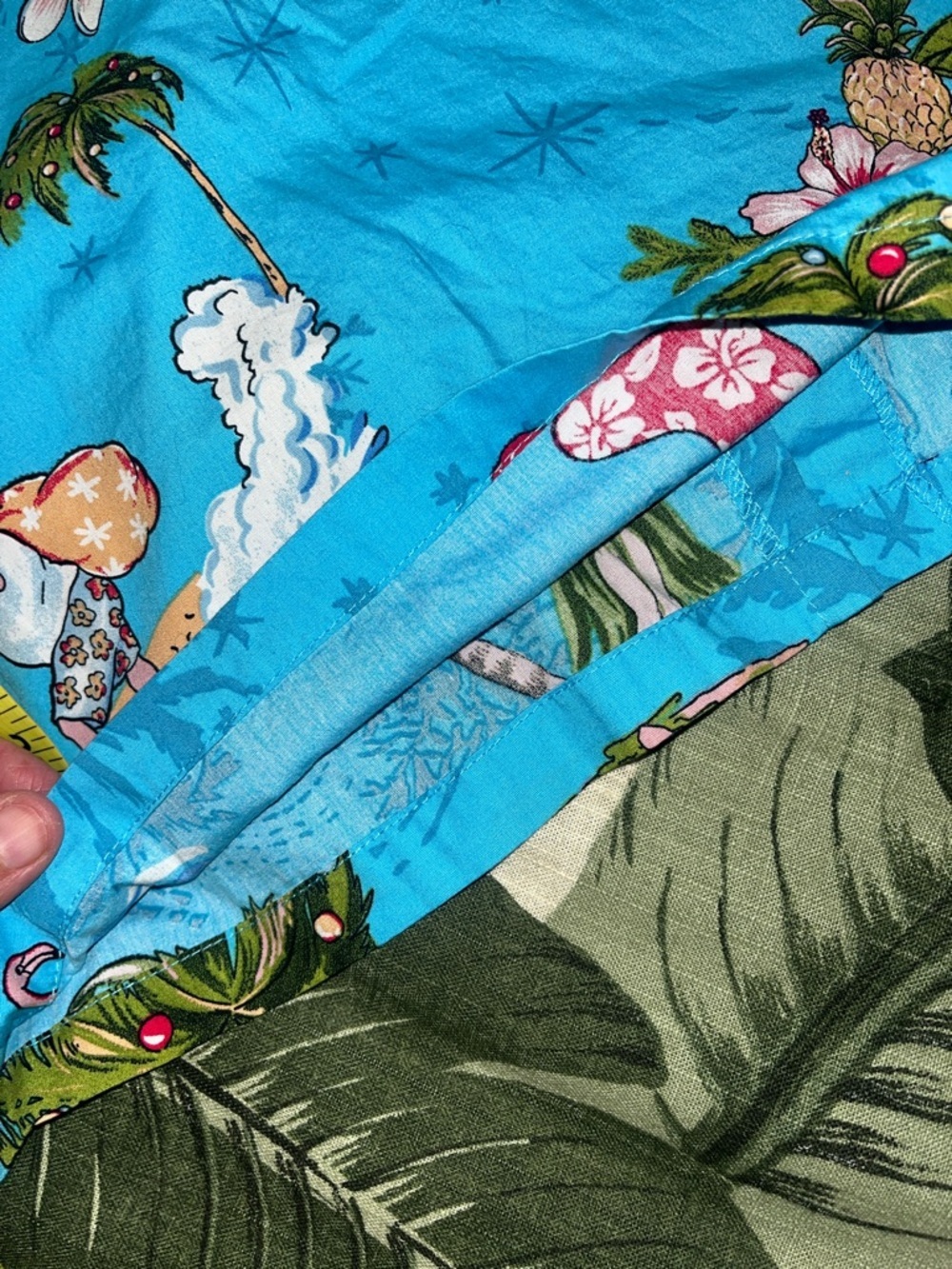Turquoise Tropical Print Women's Swim Coverup Dress - Picture 13 of 13